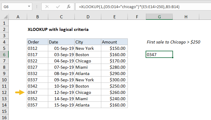 Excel Formula Xlookup With Logical Criteria Exceljet 0118